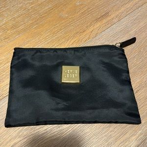 Herve Leger black zippered pouch